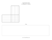 Logic Puzzle Grid 2x5 paper