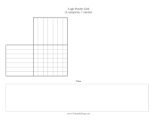 Logic Puzzle Grid 2x7 paper