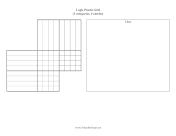 Logic Puzzle Grid 3x4 paper
