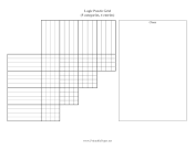 Logic Puzzle Grid 5x4 paper