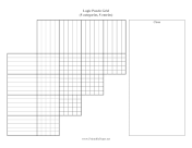 Logic Puzzle Grid 5x5 paper