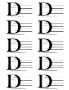 Monogram D Luggage Tag paper