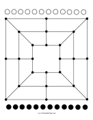 Twelve Mens Morris paper