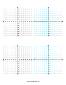 Multiple Coordinate Graphs 4-per-Page paper