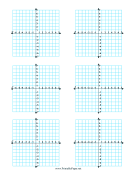 Multiple Coordinate Graphs 6-per-Page paper