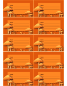 Mushroom Luggage Tag paper