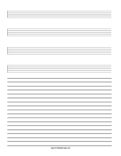 Music Paper with Annotations at Bottom paper