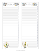 New Year To Do Lists paper