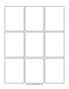 Nine Panel Comic Page paper