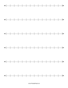 Number Line Half Inch paper