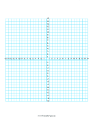 Numbered Four Quadrant Grid 30x30 paper
