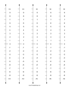 Numberline-Vertical paper