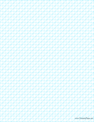 Oblique Graph Paper 0.25 Inch paper