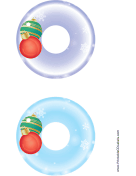 Ornaments Christmas CD-DVD Labels paper