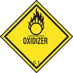 Oxidizer Sign paper