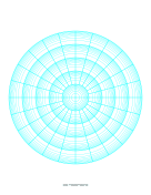 Polar Graph Paper - Logarithmic - Five Decades Fifteen Degrees paper