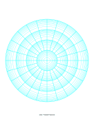 Polar Graph Paper - Logarithmic - Four Decades Fifteen Degrees paper