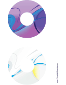 Purple Gray Abstract Software CD-DVD Labels paper