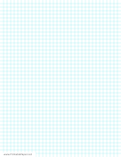 Quarter Inch Graph Paper paper