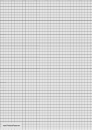 Graph Paper - Light Gray - One Inch Grid - A4 paper