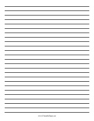 Low Vision Writing Paper - Quarter Inch - Letter paper