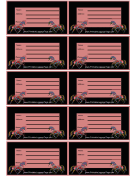 Rainbow Horses Luggage Tag paper