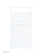 Reporter Notebook Paper with blue lines paper