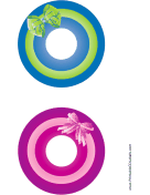 Ribbon CD-DVD Labels paper