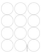 Round Label - 2.5 inches diameter paper