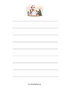 Santa Wish List paper