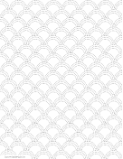 Sashiko Half-Circles Pattern paper