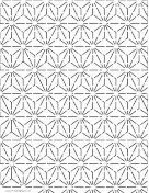 Sashiko Hemp Leaf Pattern paper