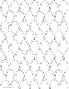 Sashiko Ovals Pattern paper