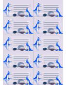 Seals Luggage Tag paper