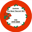 Christmas Holly (Round) Canning Label paper