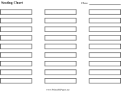 Seating Chart (Rows) paper