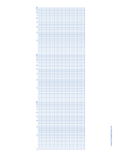 Semilog Paper-12 Divisions by 3 Decades paper