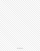Slant Ruled Paper — Wide Ruled Left-Handed, High Angle paper