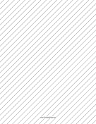 Slant Ruled Paper — Wide Ruled Right-Handed, High Angle paper