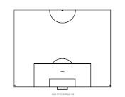 Soccer Half-Pitch Diagram paper