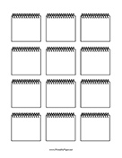 Spiral Notes Sheet paper
