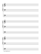 Staff-Organ Music Paper paper