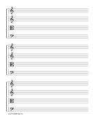 Staff-String Quartet Score Music Paper paper