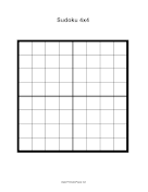 Sudoku Grid 4x5 paper