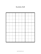 Sudoku Grid 9x10 paper