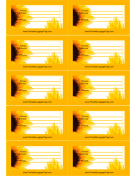 Sunflowers Luggage Tag paper