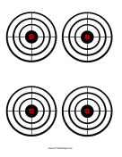 Black Circles Target paper