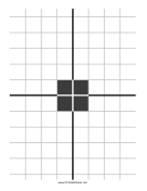 Grid Square Center Target paper