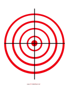 Red Circles Target paper
