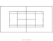 Tennis Court Diagram paper